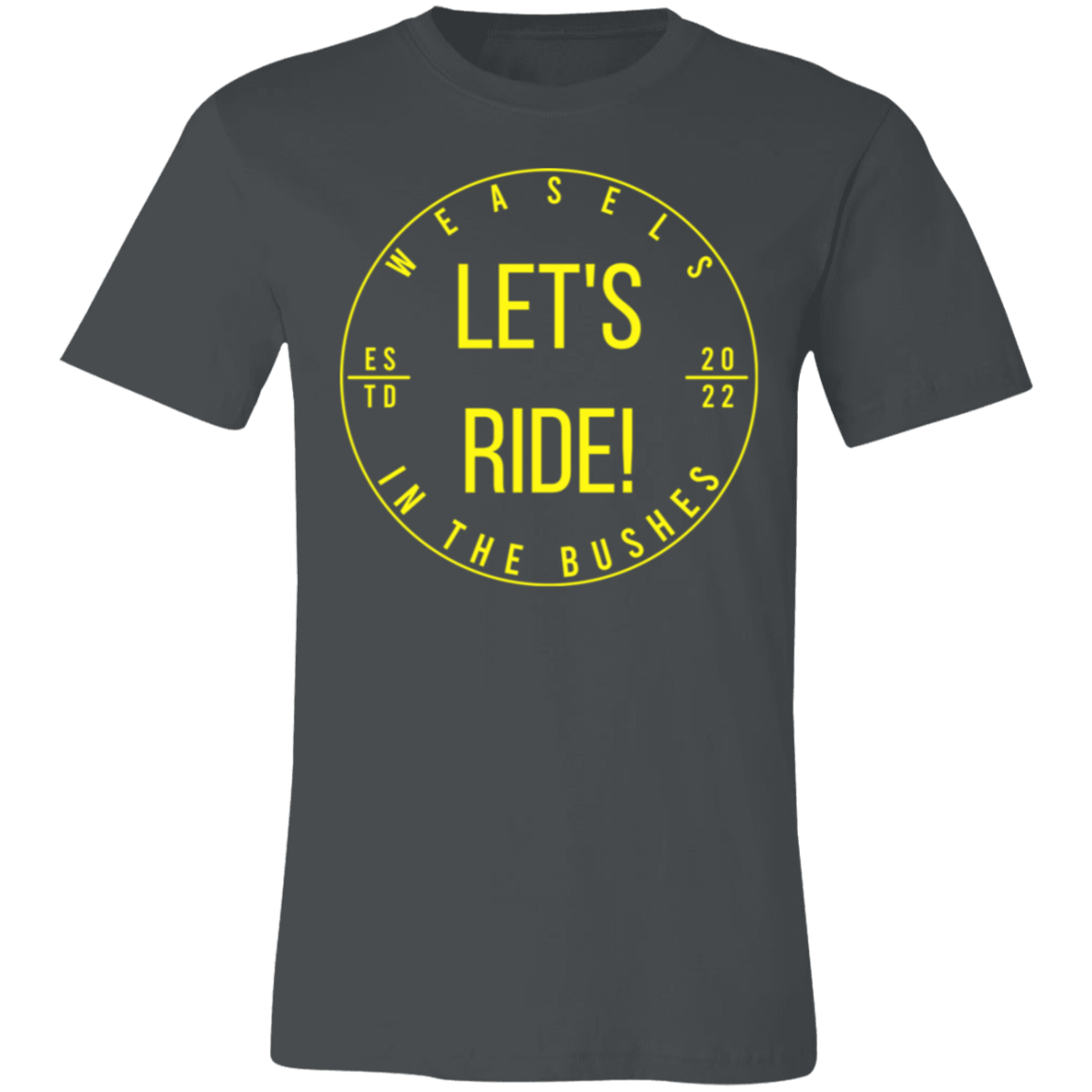 Let's Ride! - Yellow logo