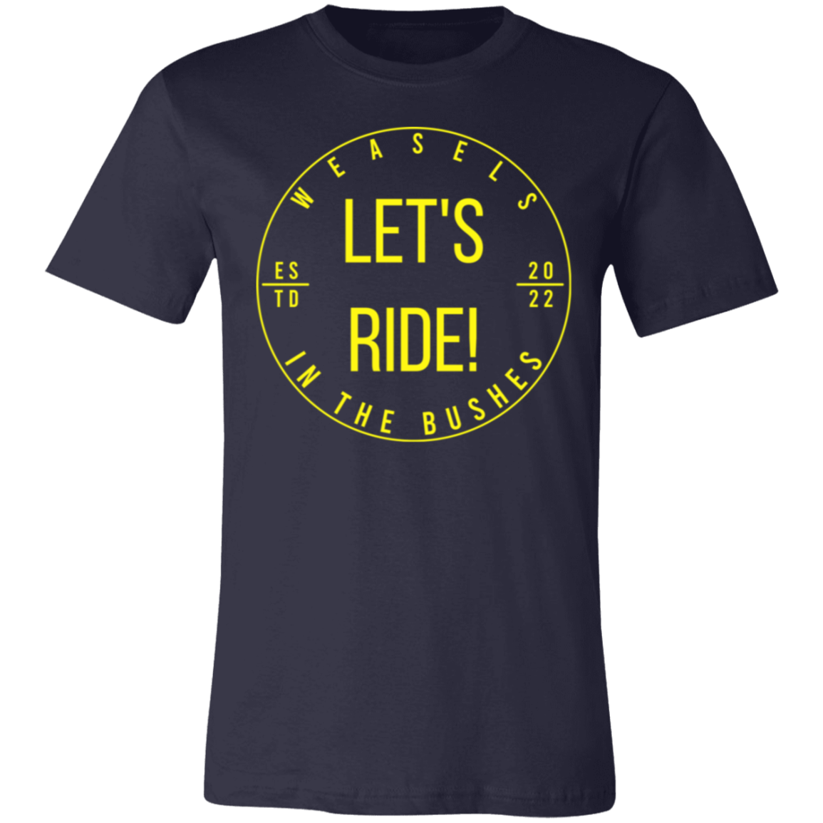 Let's Ride! - Yellow logo