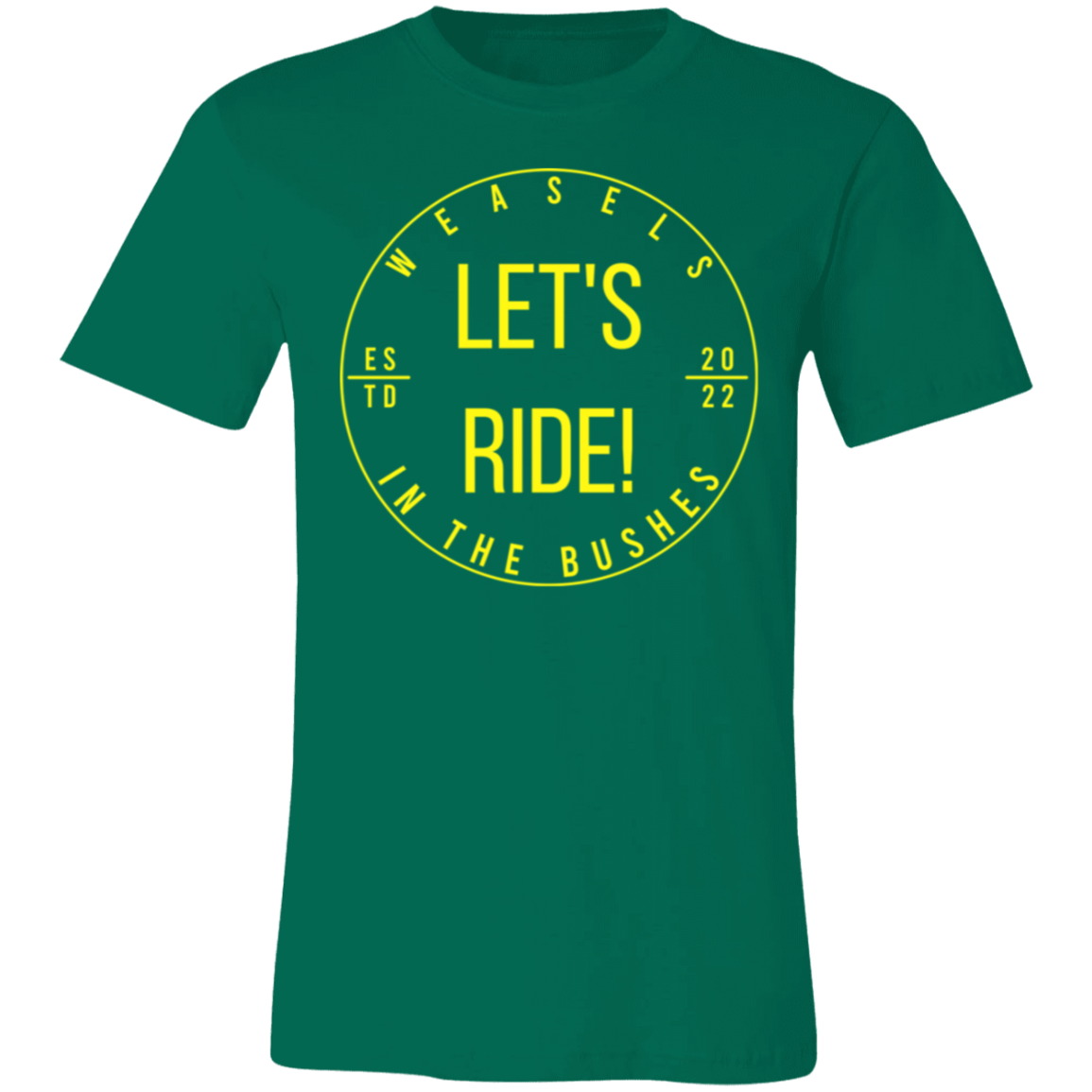 Let's Ride! - Yellow logo