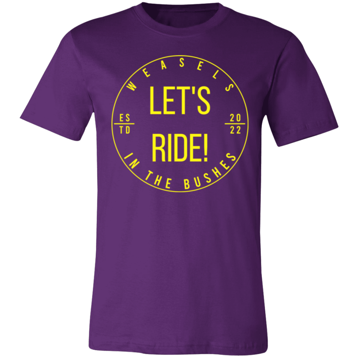 Let's Ride! - Yellow logo