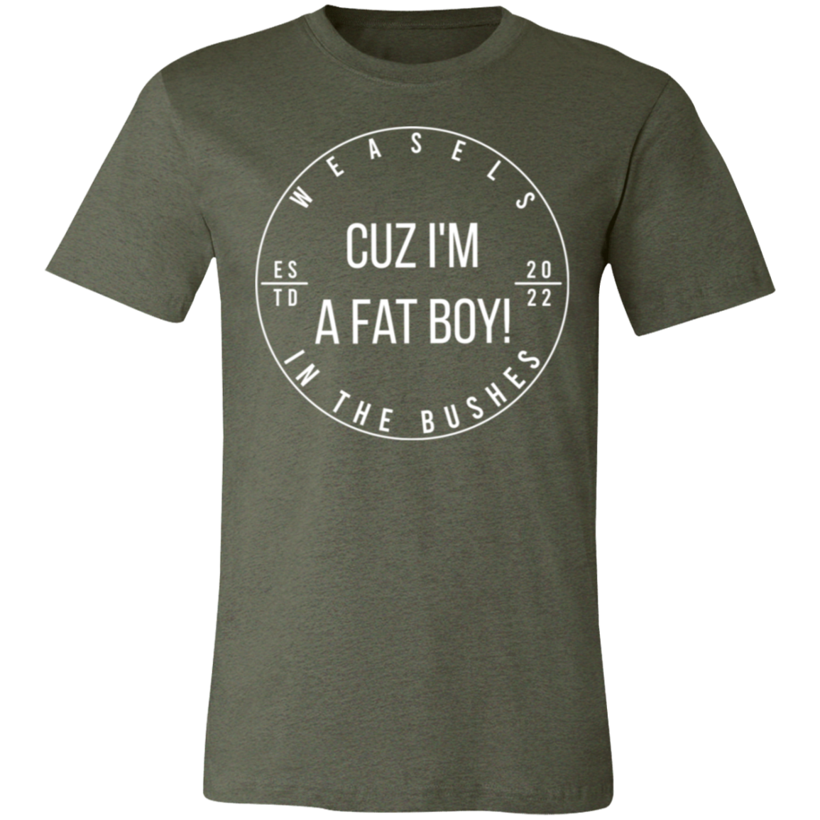 Cuz I'm A Fat Boy! - White Logo