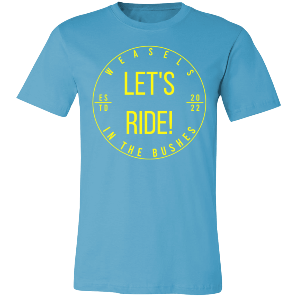 Let's Ride! - Yellow logo