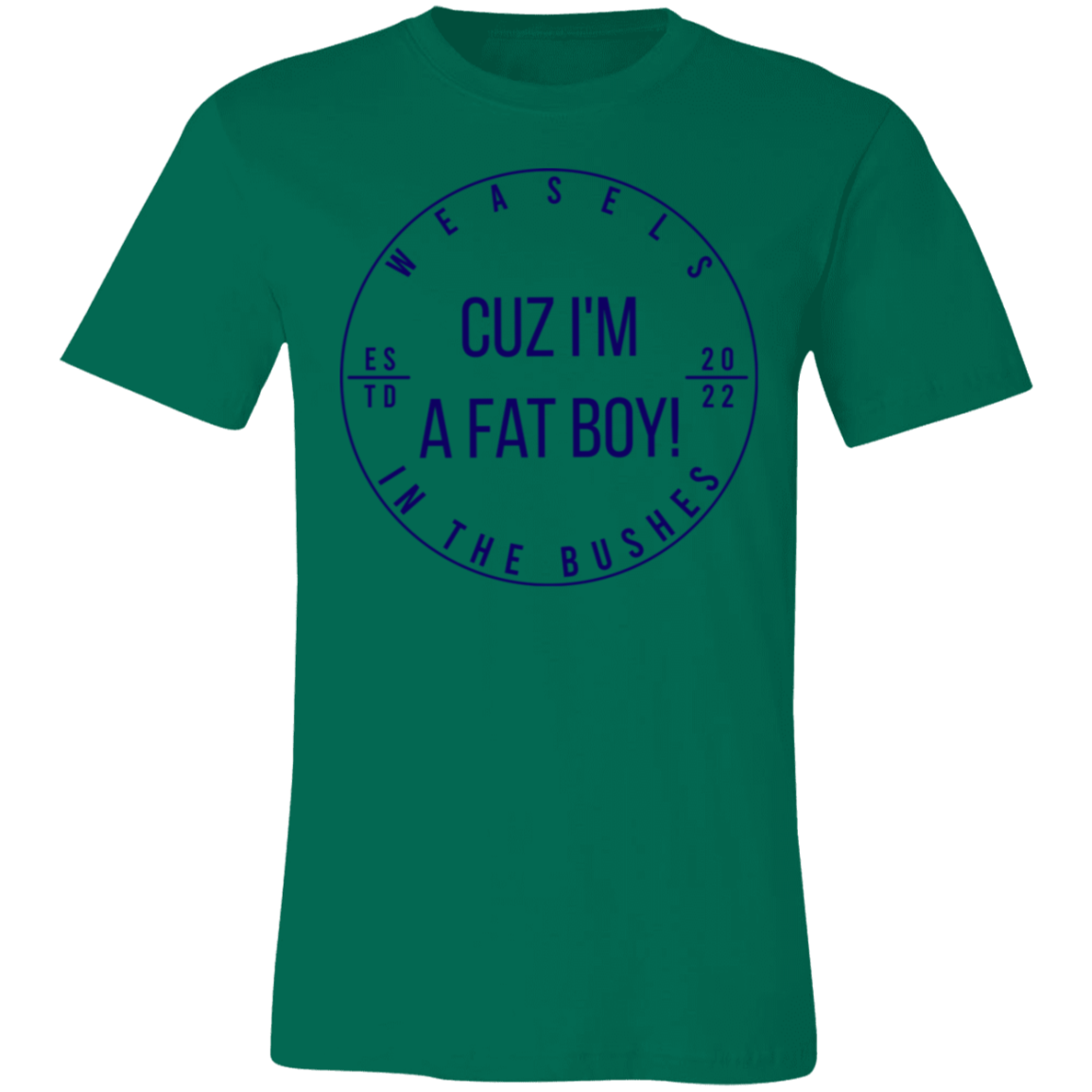 Cuz I'm A Fat Boy! - Dark Blue Logo