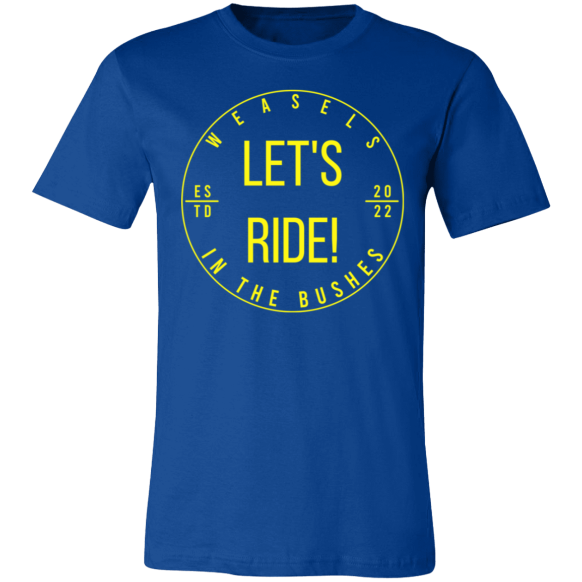 Let's Ride! - Yellow logo