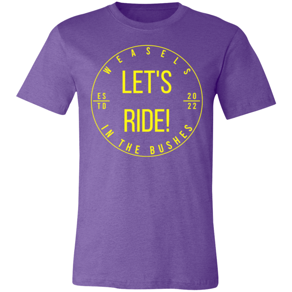 Let's Ride! - Yellow logo