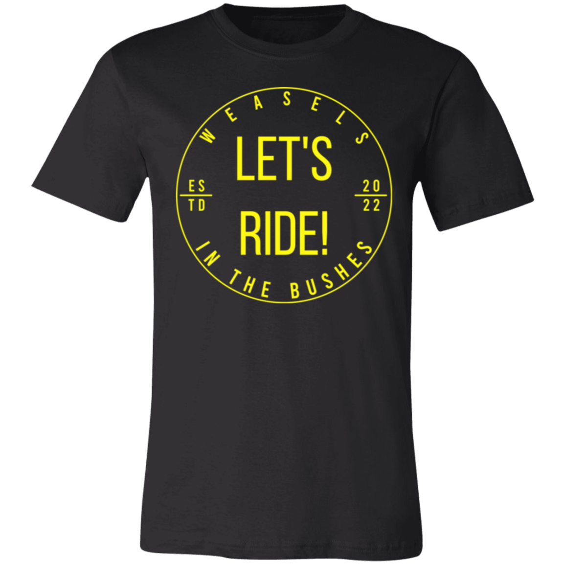 Let's Ride! - Yellow logo