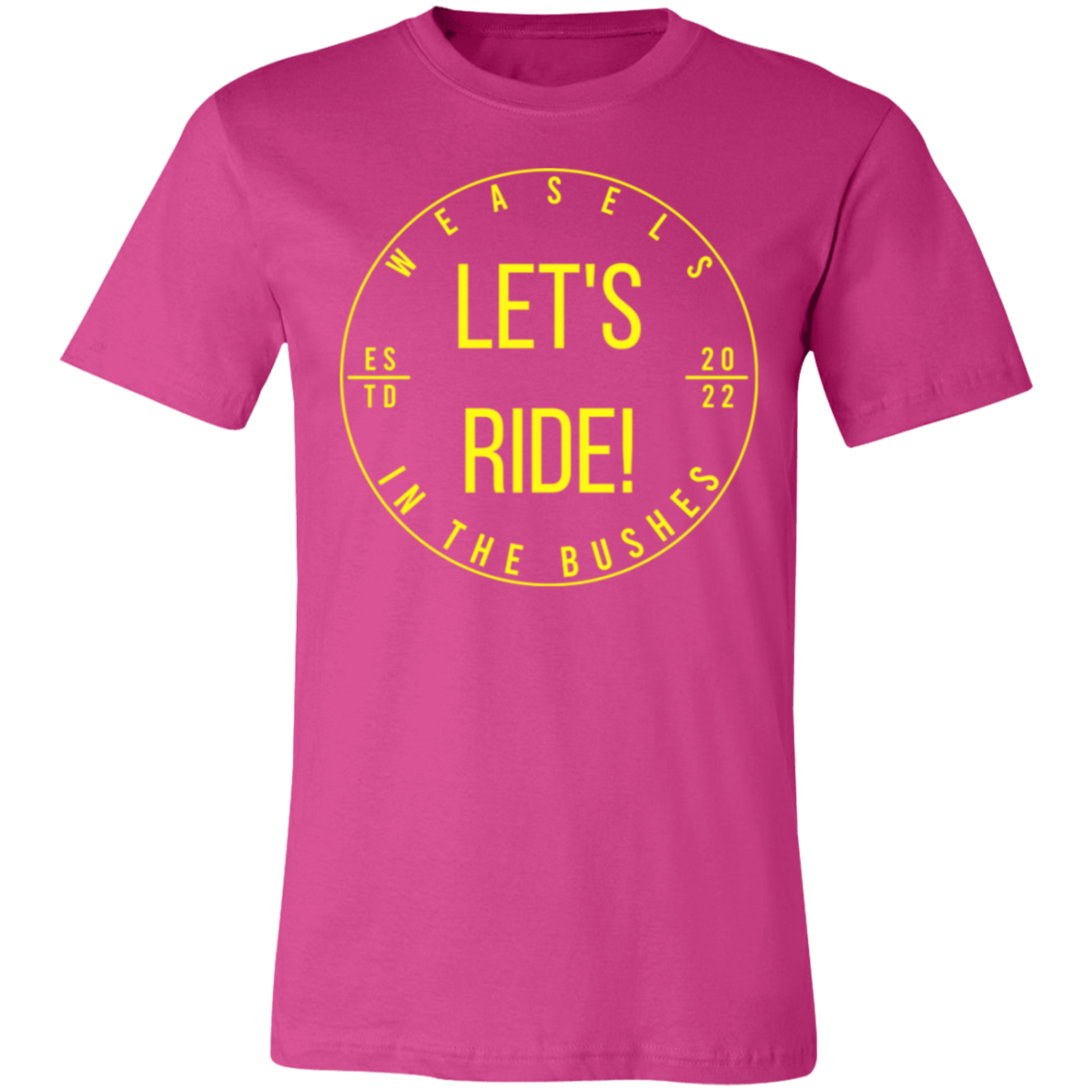 Let's Ride! - Yellow logo