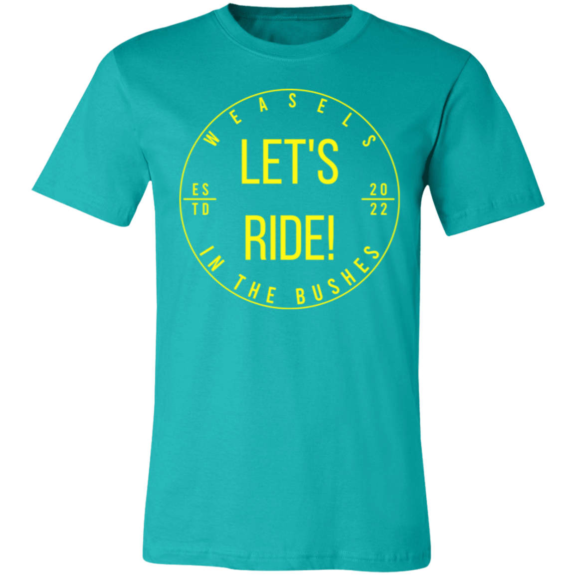 Let's Ride! - Yellow logo