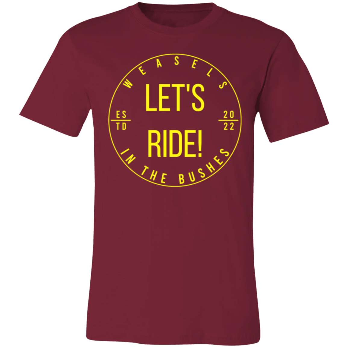 Let's Ride! - Yellow logo